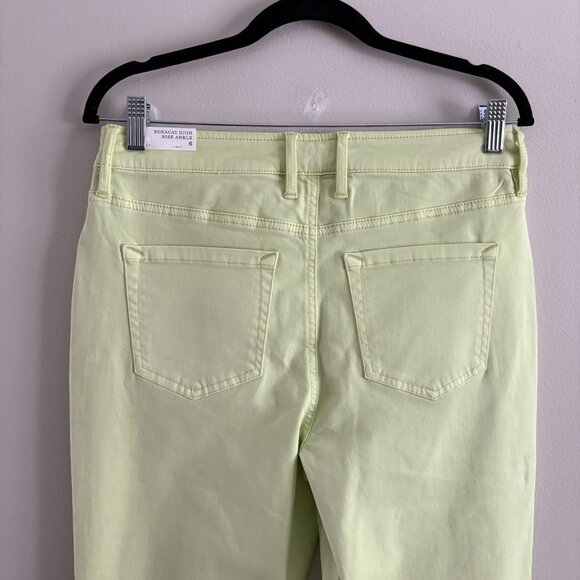 Tommy Bahama Women 6 Lime Pop Boracay Beach High Rise Ankle Jeans NWT - Picture 10 of 16
